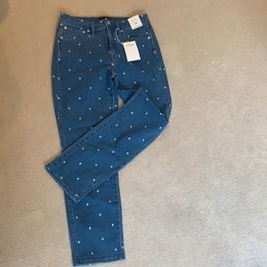 J. Crew polka dot jeans vintage straight sz 26